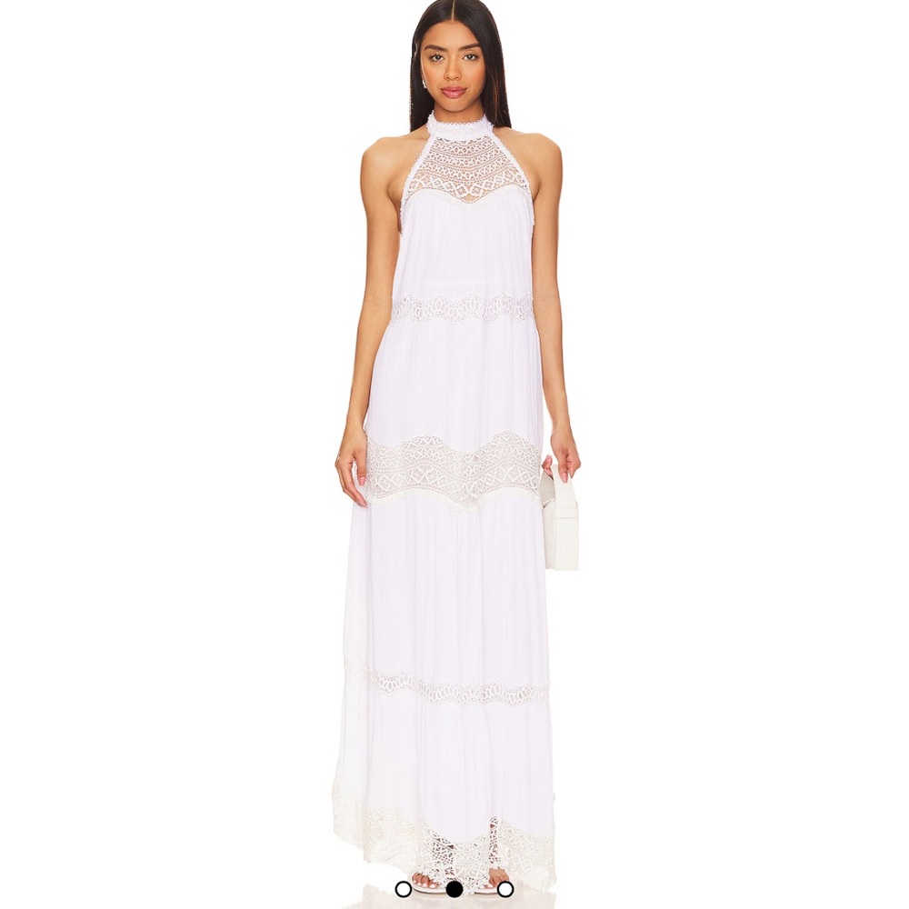 Emily Maxi Dress in White - Tularosa - Picture 3 of 3